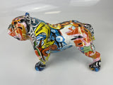 Multicolour Graffiti American Bulldog Ornament