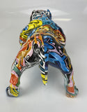 Multicolour Graffiti American Bulldog Ornament