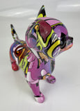 Pink Purple Green Graffiti Chihuahua Ornament