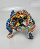 Multicolour Graffiti American Bulldog Ornament