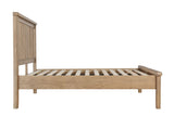 Warm Rustic Oak Effect Super King Size Bed Frame