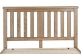 Warm Rustic Oak Effect Super King Size Bed Frame