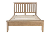 Warm Rustic Oak Effect Super King Size Bed Frame