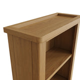 Oak & Hardwood Rustic Large Bookcase