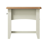 Fresh White with Oak Top Large Coffee Table with Drawers