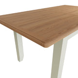 Fresh White with Oak Tops 1.6m Extending Dining Table