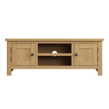 Oak & Hardwood Rustic Large TV Cabinet