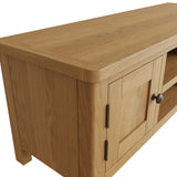 Oak & Hardwood Rustic Large TV Cabinet