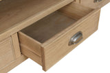 Warm Rustic Oak Effect Large TV Stand
