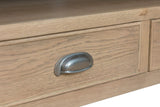 Warm Rustic Oak Effect Large TV Stand