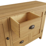 Oak & Hardwood Rustic Large Sideboard