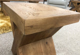 Maxi Oak X Shaped Nest of Tables