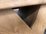 Maxi Oak X Shaped Nest of Tables