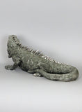 Silver Life Like Iguana Ornament Figurine Lizard Reptile