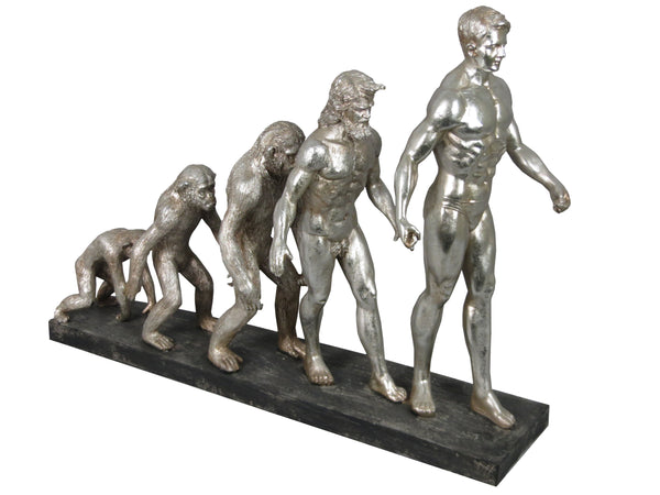 Silver Human Evolution of Man Ornament