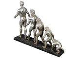 Silver Human Evolution of Man Ornament