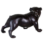 15" Brown Wood Effect Standing Bulldog Ornament