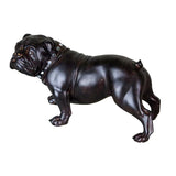 15" Brown Wood Effect Standing Bulldog Ornament