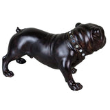 15" Brown Wood Effect Standing Bulldog Ornament