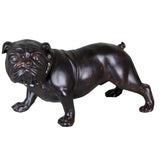 15" Brown Wood Effect Standing Bulldog Ornament