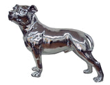 Silver Large Staffordshire Bull Terrier Ornament
