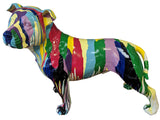Paint Splatter Small Staffordshire Bull Terrier Ornament