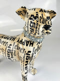 Happy Messages Be Kind Black & White Staffordshire Bull Terrier Ornament