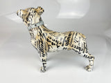 Happy Messages Be Kind Black & White Staffordshire Bull Terrier Ornament