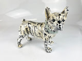 Happy Messages Be Kind Black & White French Bulldog Ornament