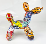 Multicolour Graffiti Spray Paint Party Balloon Dog Ornament