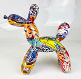 Multicolour Graffiti Spray Paint Party Balloon Dog Ornament