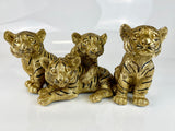 Gold Tiger Cubs Ornament