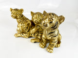 Gold Tiger Cubs Ornament