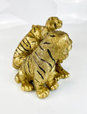 Gold Tiger Cubs Ornament