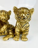 Gold Tiger Cubs Ornament