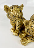 Gold Tiger Cubs Ornament