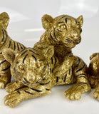 Gold Tiger Cubs Ornament
