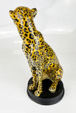 Vintage Inspired Sitting Leopard Ornament