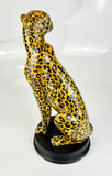 Vintage Inspired Sitting Leopard Ornament