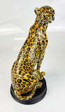 Vintage Inspired Sitting Leopard Ornament