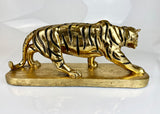 Vintage Inspired Golden Prowling Lion Ornament