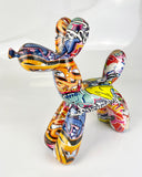 Multicolour Graffiti Spray Paint Party Balloon Dog Ornament