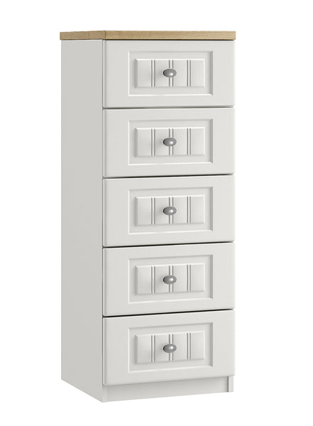 Portofino 5 Drawer Narrow Chest of Drawers