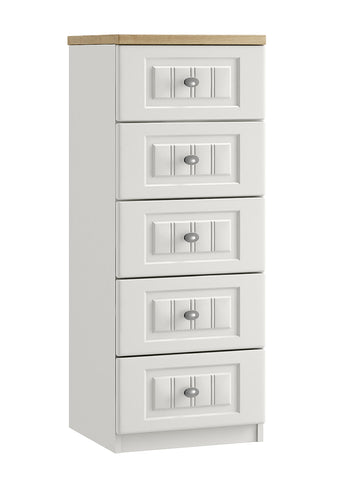 Portofino 5 Drawer Narrow Chest of Drawers