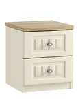 Portofino 2 Drawer Bedside Chest of Drawers