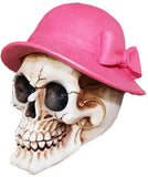 Medium Pink Hat Skull Ornament