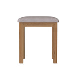 Oak & Hardwood Rustic Dressing Table Stool