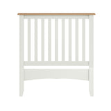 Fresh White with Oak Top Single Bed Frame