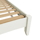 Fresh White with Oak Top Single Bed Frame