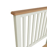 Fresh White with Oak Top Single Bed Frame